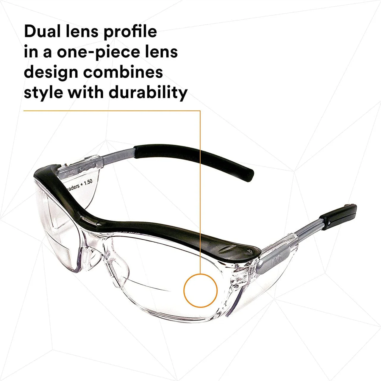 3M Nuvo Reader Bifocal Safety Glasses with Clear Anti-Fog Lenses - Image 5
