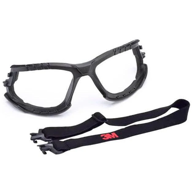 3M Solus Safety Glasses Blue with Foam Kit and Clear Anti-Fog Lens - Image 8