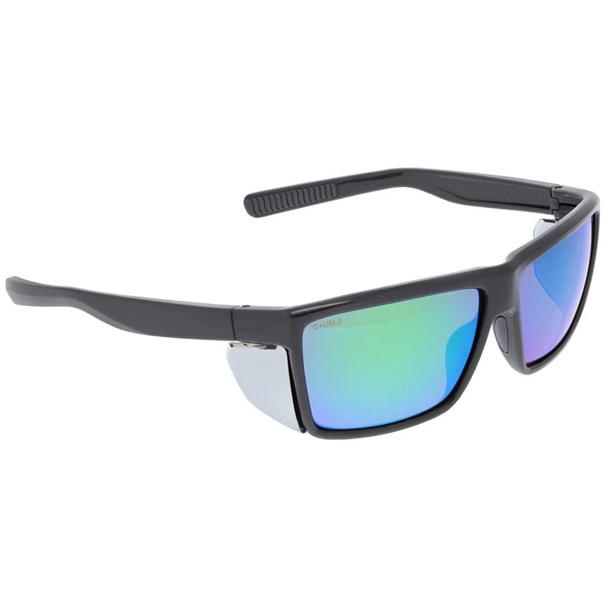 MCR Safety Swagger SR2 Safety Glasses Charcoal with Green Mirror Polarized Lenses - Image 4